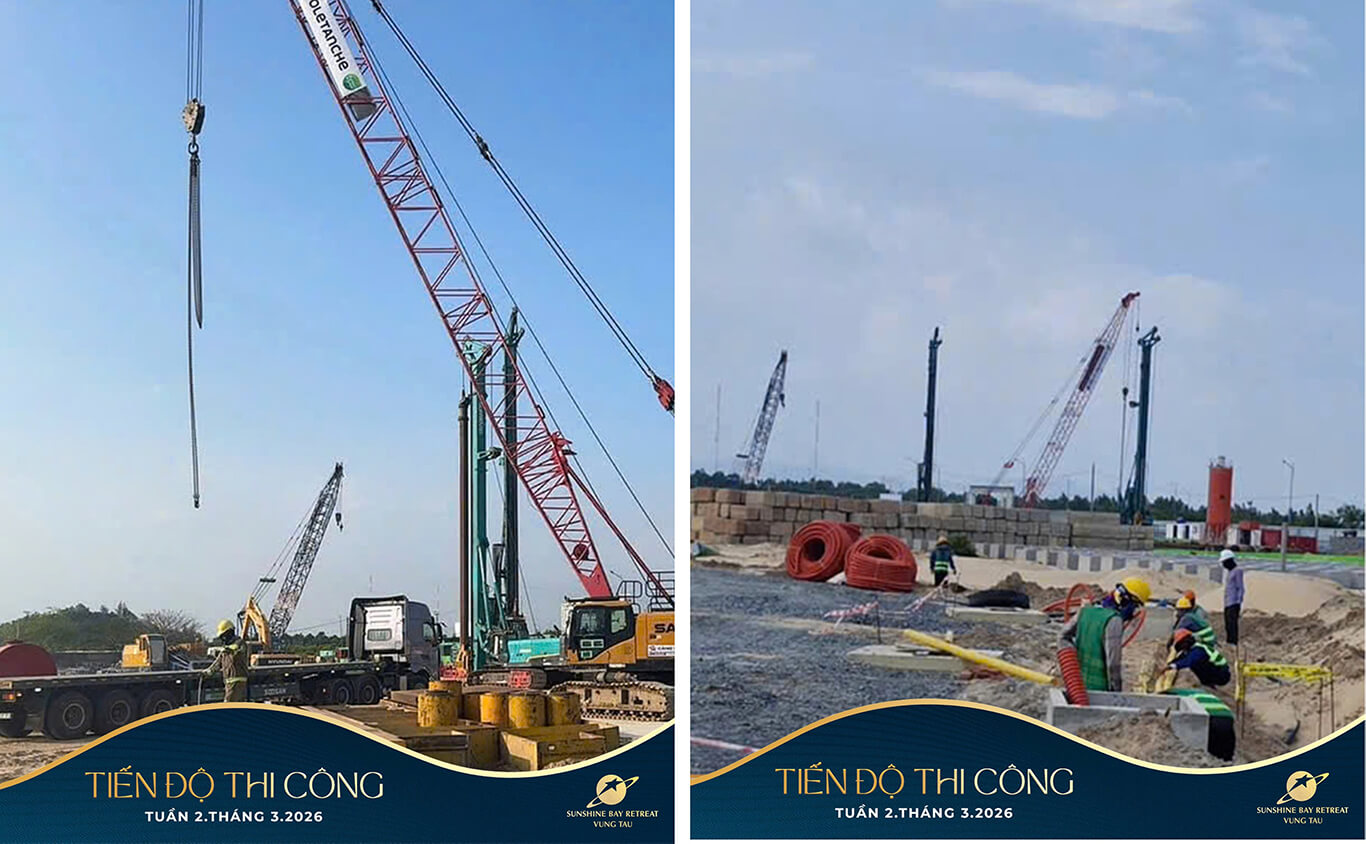 Cập nhật tiến độ sunshine Vũng Tàu Tháng 3-2026