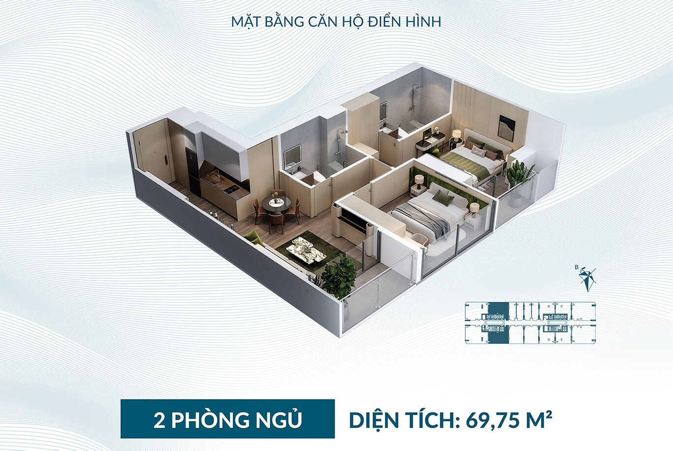 Gia can ho sunshine vung tau 2 PN