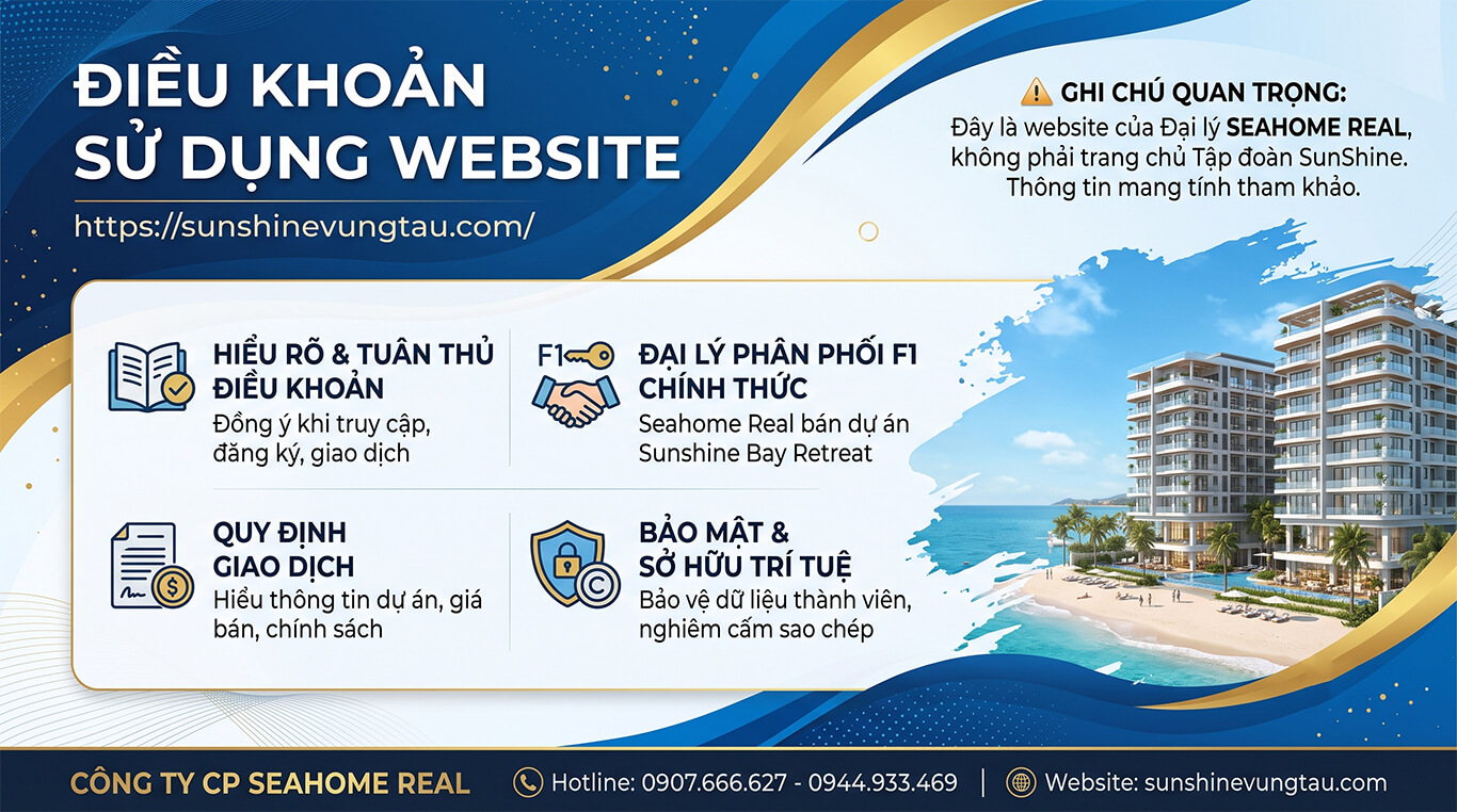 Điều khoản sử dung web Sunshine Vũng Tàu